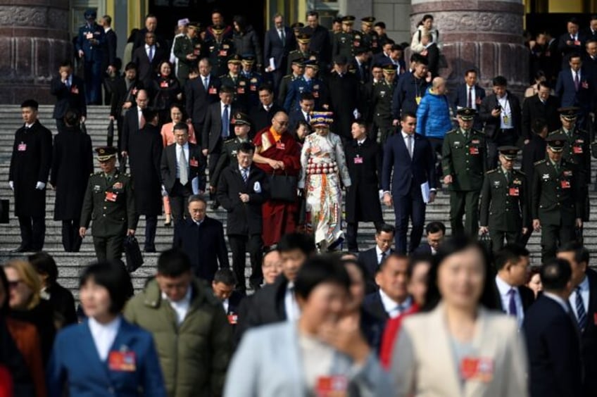 Chinese government delegates told AFP Wednesday they were confident in the country's prosp