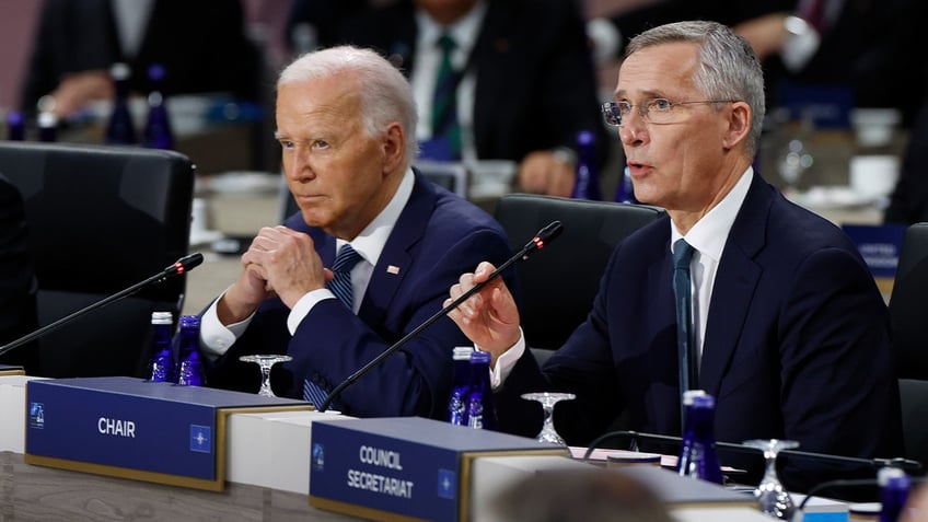 Biden NATO Secretary General Jens Stoltenberg