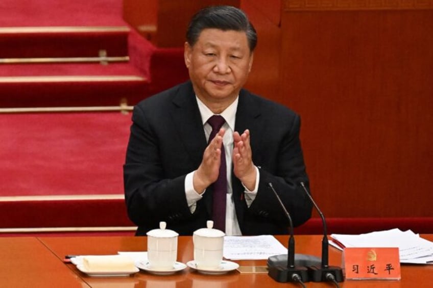 China's President Xi Jinping attends the closing ceremony of the 20th Chinese Communist Pa