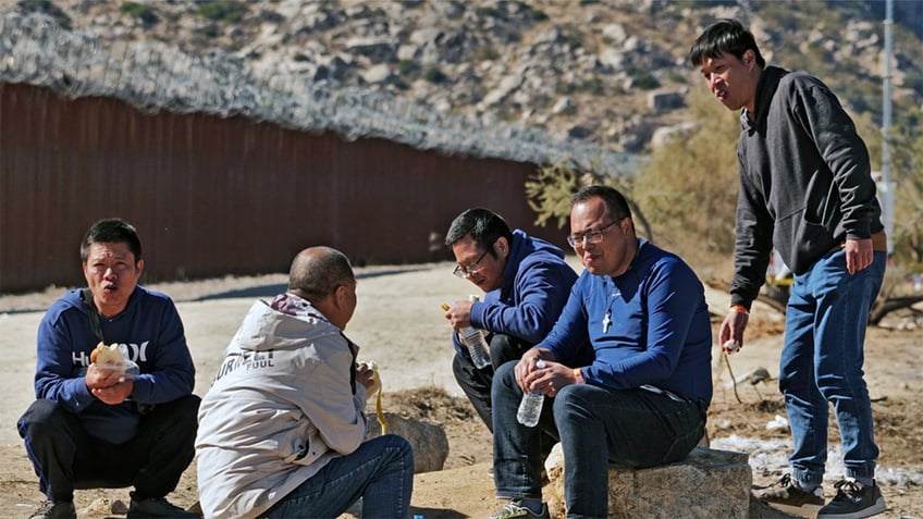 Chinese immigrants at the southern border