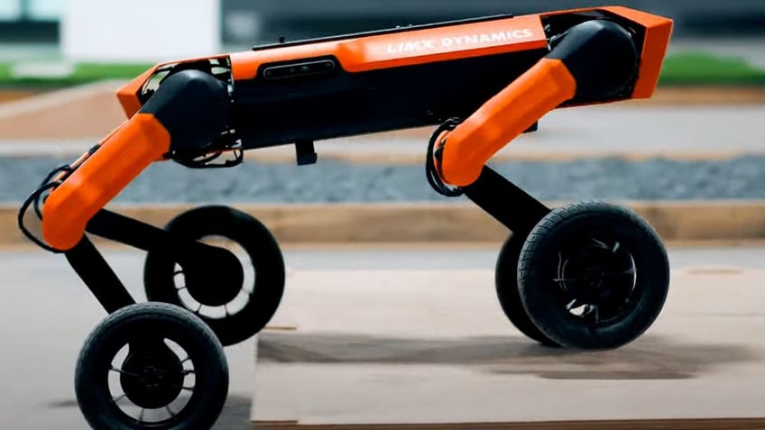 chinese robot combines wheels and legs to conquer any terrain