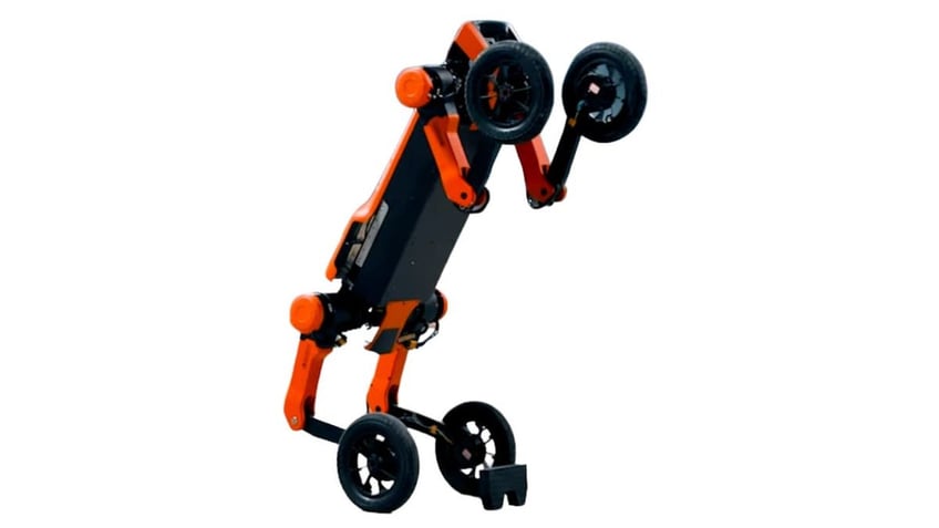 chinese robot combines wheels and legs to conquer any terrain