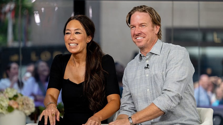 Joanna and Chip Gaines sitting together on "Today"