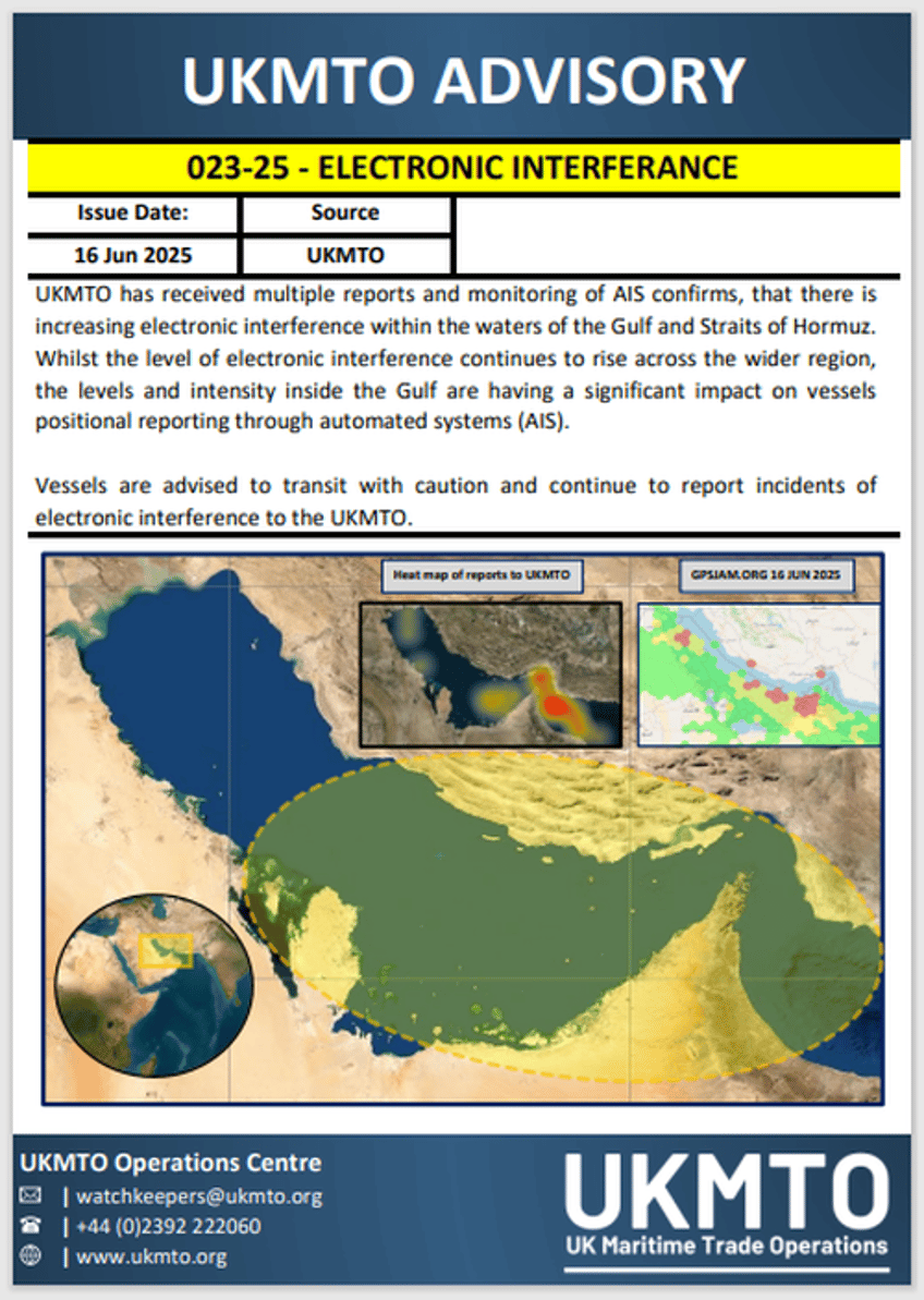 chokepoint watch gps jamming impacts tankers across strait of hormuz