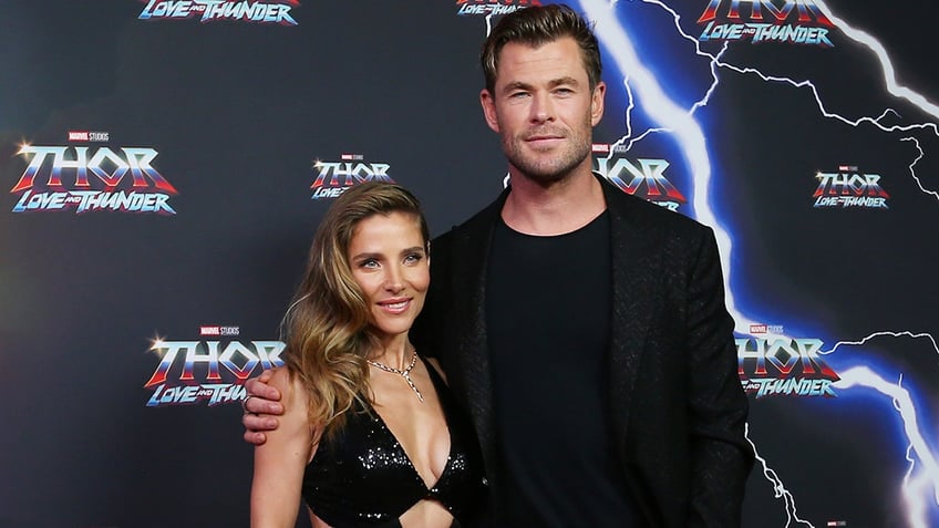 Chris Hemsworth and Elsa Pataky at the Thor: Love and Thunder premiere.