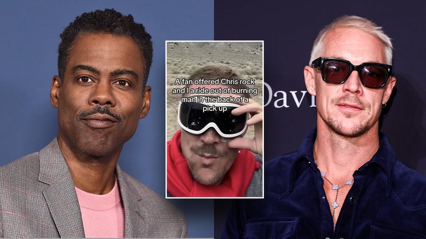 chris rock diplo rescued from burning man disaster after 6 mile trek through mud