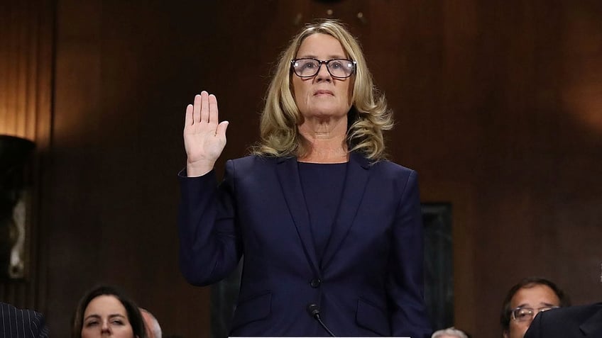 Christine Blasey Ford swearing in