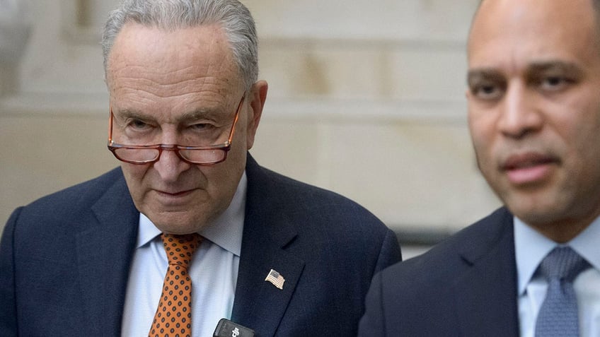 Schumer and Jeffries on Capitol Hill