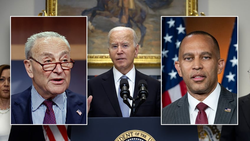 Chuck Schumer, Joe Biden, Hakeem Jeffries