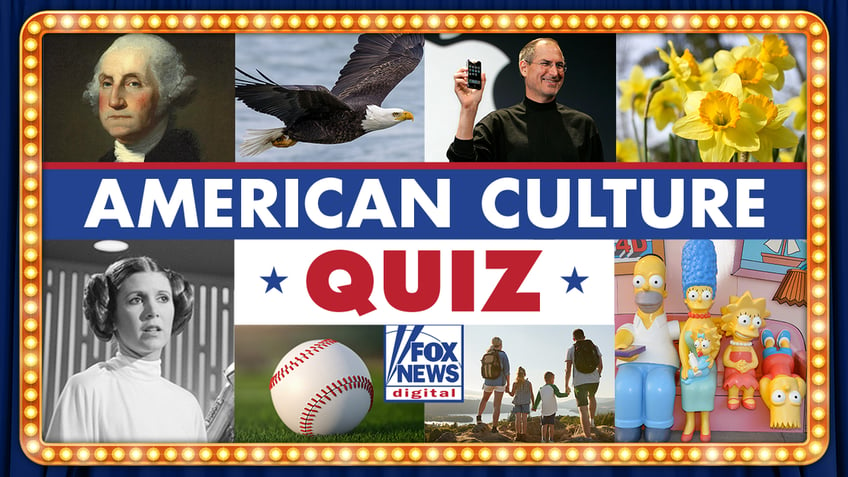 American culture quiz with bald eagle