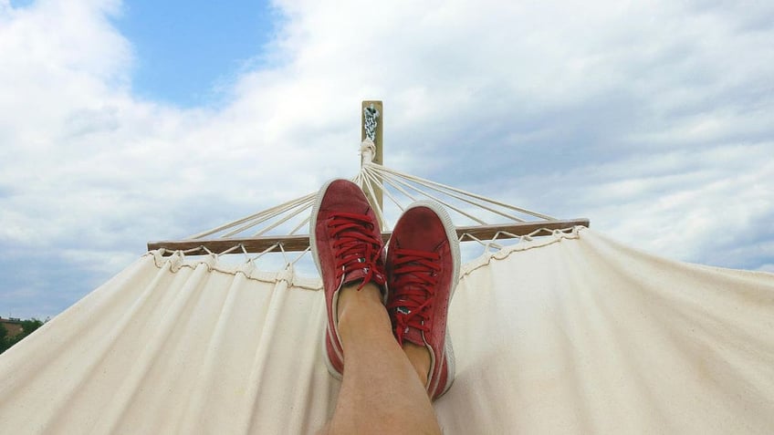 person on hammock