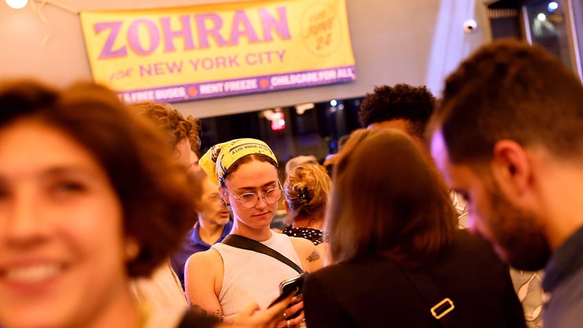 Ella Emhoff, Kamala Harris' stepdaughter, at Mamdani party