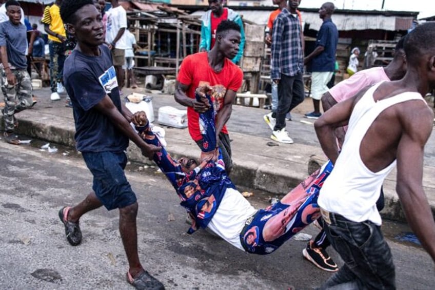 clashes erupt at liberian presidents re election parade