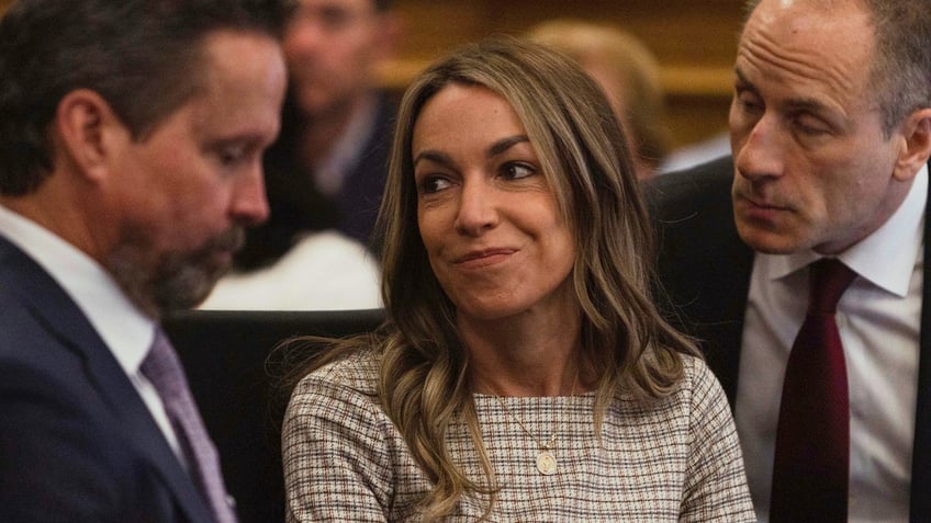 Karen Read in court during her retrial facing murder charges in connection to the death of John O’Keefe