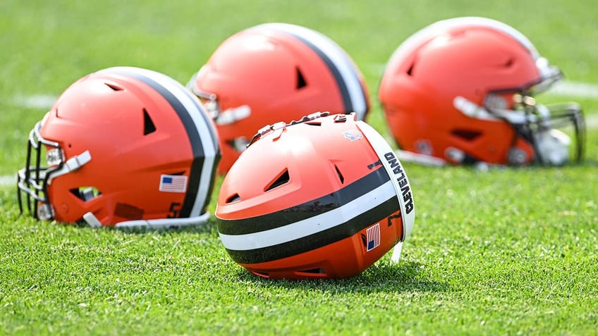 Cleveland Browns helmets