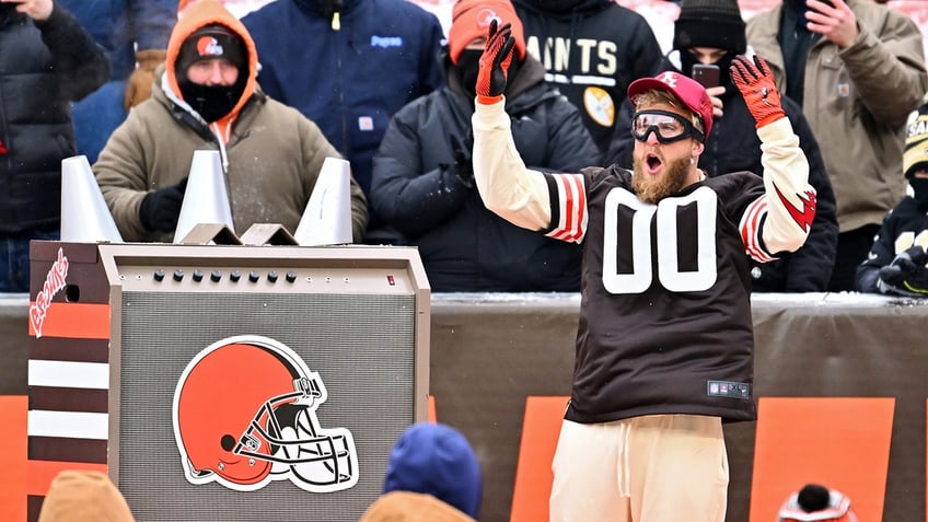 Jake Paul at Browns game