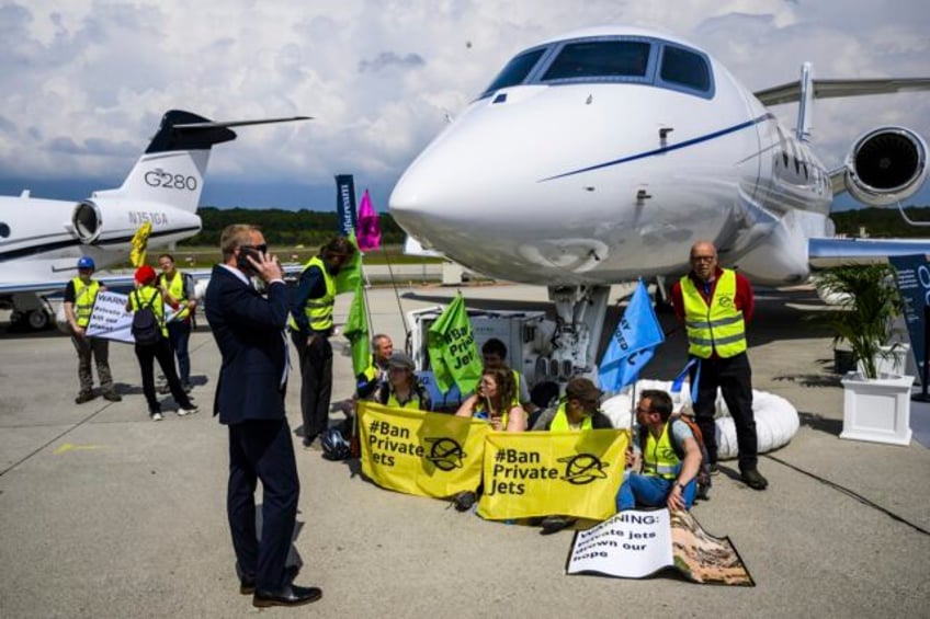 climate activists target jets yachts and golf in a string of global protests against luxury