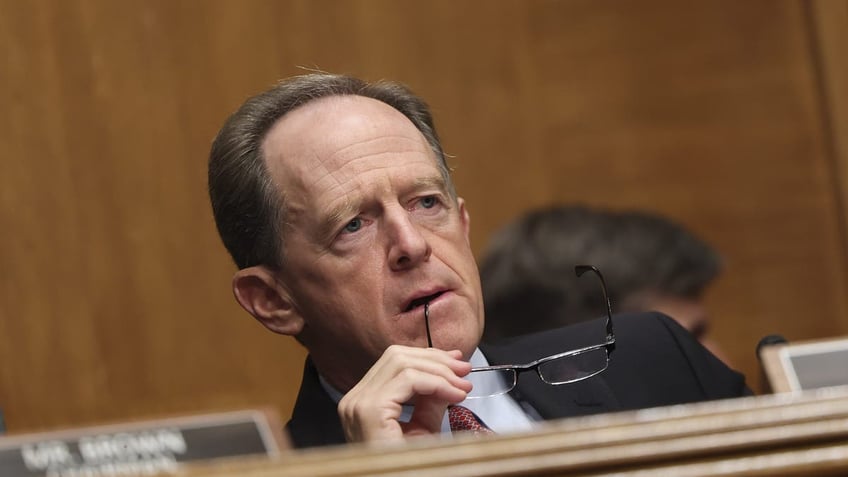 Sen. Pat Toomey sitting