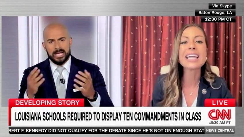 Louisiana state representative Lauren Ventrella debated with a CNN host