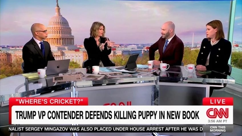 CNN panel discussing Gov. Kristi Noem story