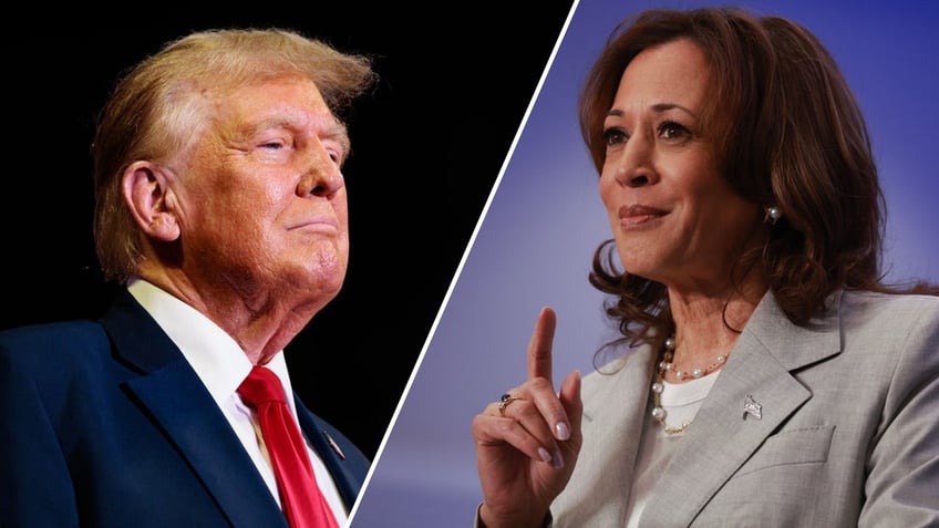 Trump Harris split