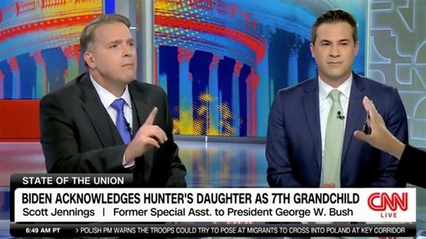 cnn panel clashes over biden acknowledging 7th grandchild its not republicans who made hunter a scumbag