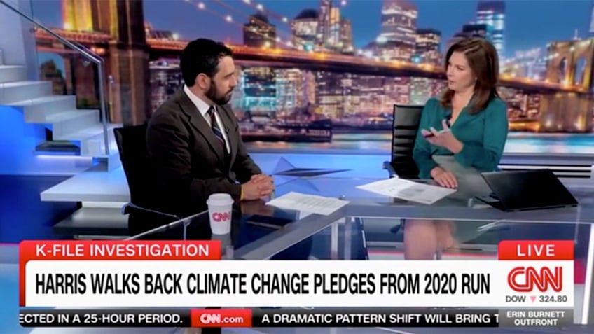 CNN puts emphasis on Harris flip-flops