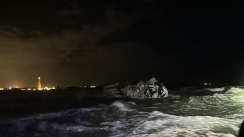 boat in rough seas