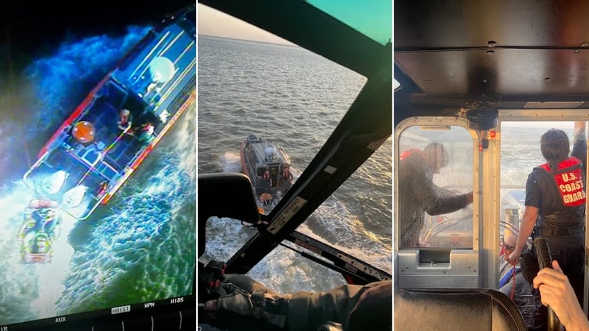 Scenes from a U.S. Coast Guard rescue