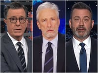 Colbert, Jon Stewart, Kimmel Ignore Democrats Controlling California; Attack Trump, GOP over L.A. Fires