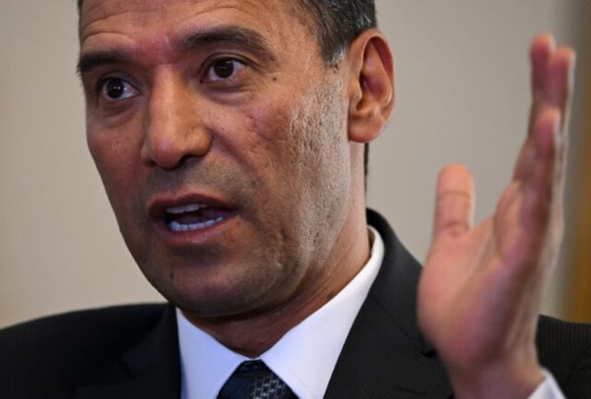 Colombia's new Minister of Defense Gen. Pedro Sanchez speaks during an interview with AFP