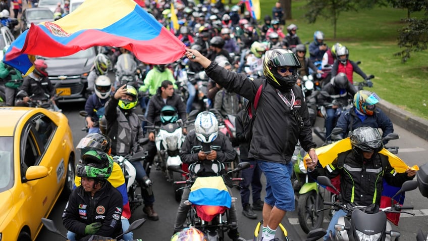 colombians turn out in droves to protest 50 gasoline price hike