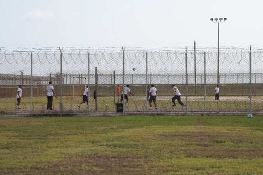 More than 1,000 men are housed at the Port Isabel Detention Center in Texas, where they aw