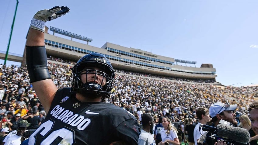 colorado fans storm field after deion sanders win over nebraska shedeur breaks out dads touchdown dance