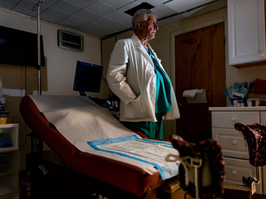 Dr Warren Hern, late-term aborionist, in an exam room inside his clinic on January 31, 202