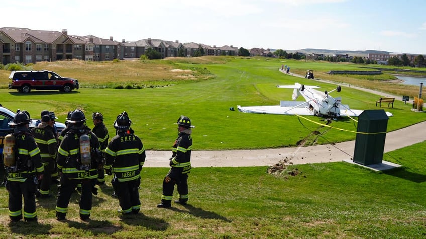 First responders at scene of small plane crash in Colorado