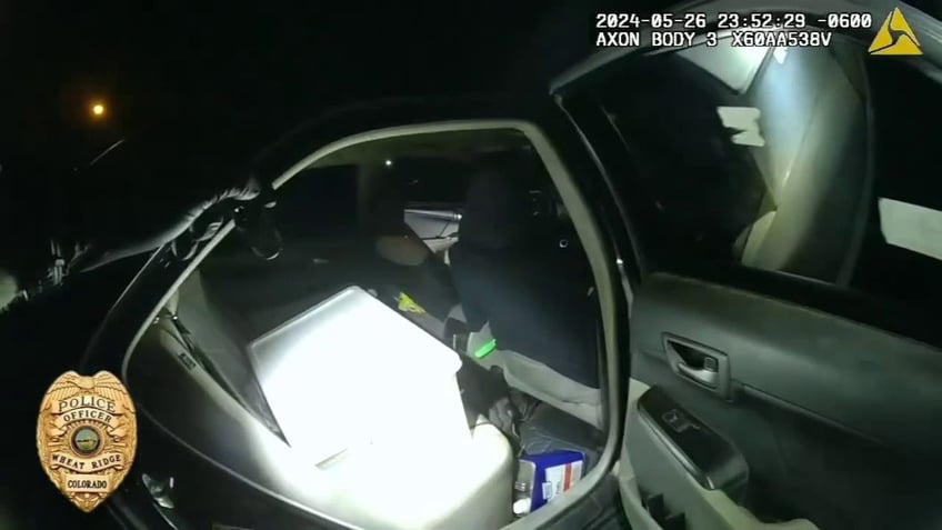 interior of car being searched