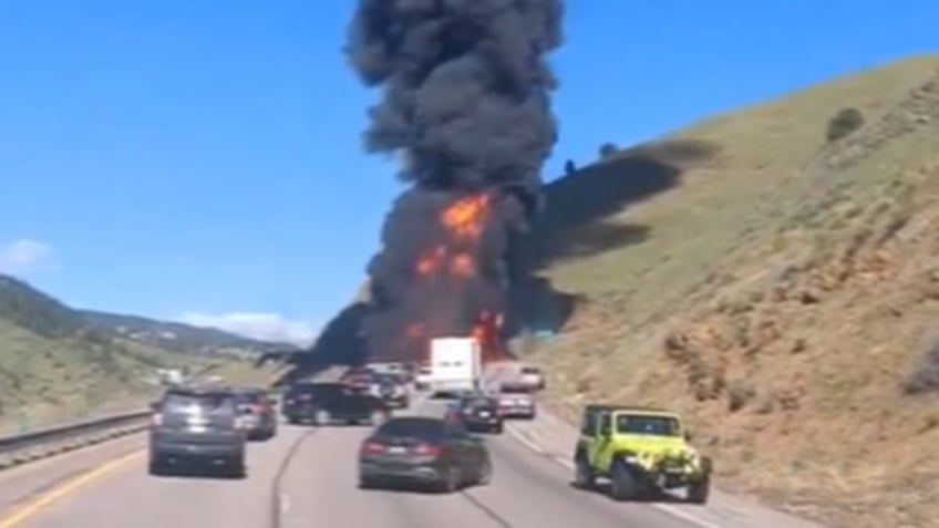 Interstate-70 tanker truck fire