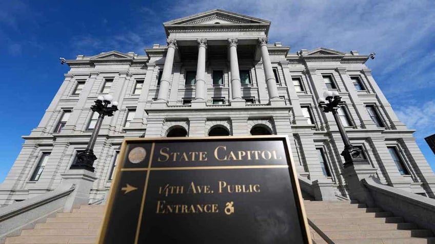 The Colorado state Capitol in Denver