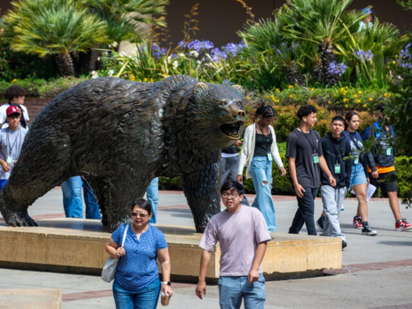 Mostly foreign students, their family members and some visitors at University of Californi