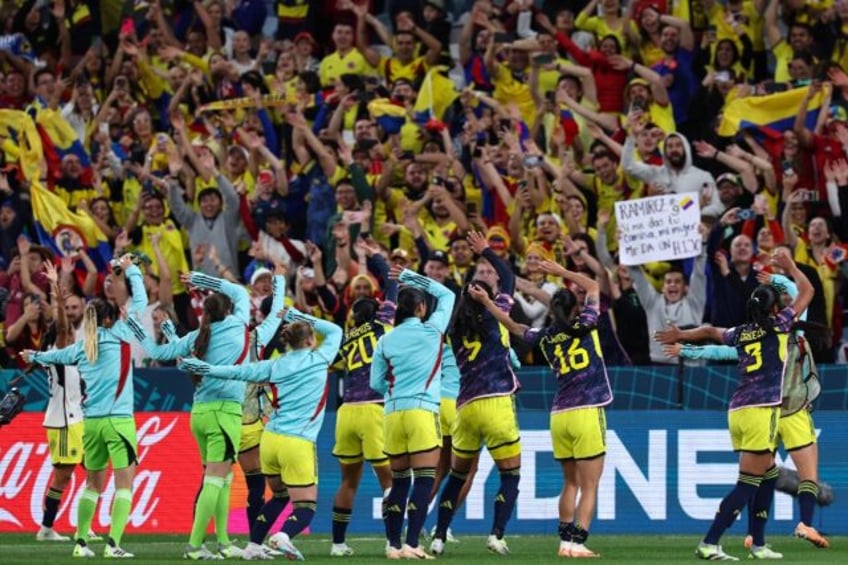 colourful colombian fans make womens world cup feel like home