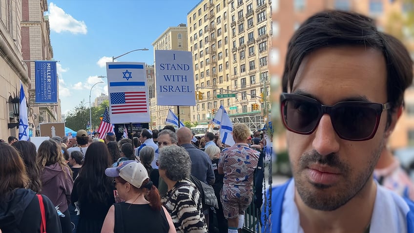 Columbia alumni at protest in NYU