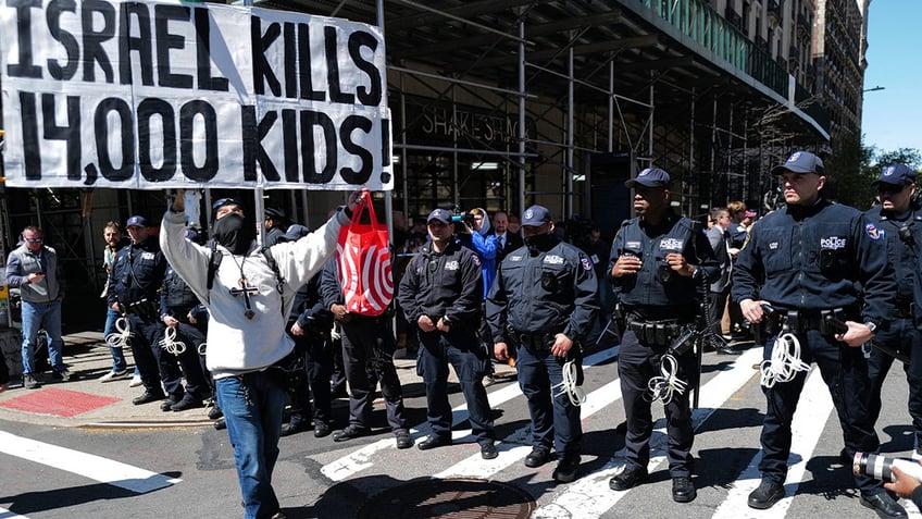 Police at Columbia protest