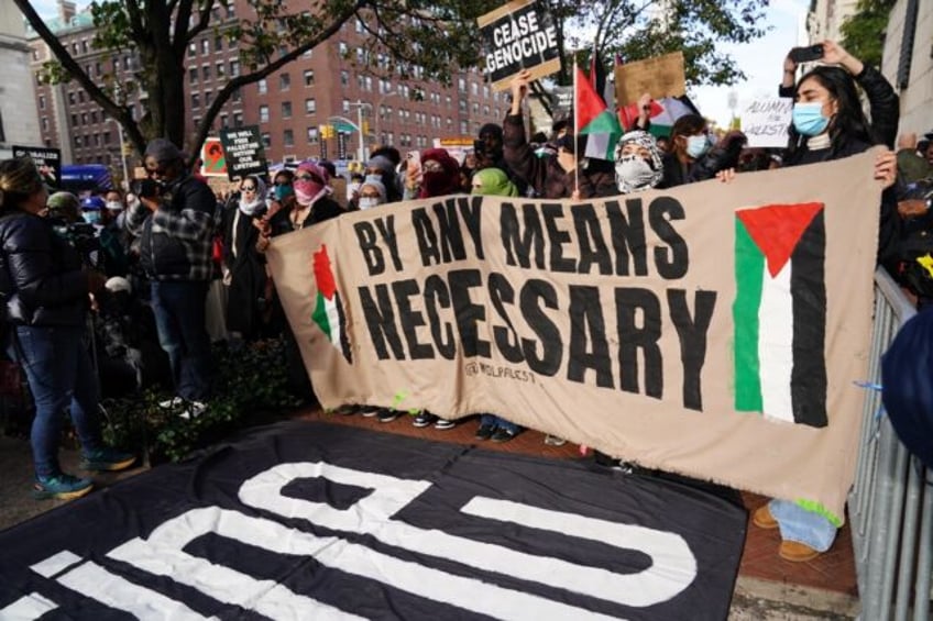 A pro-Palestinian rally at Columbia University