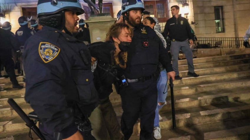 columbia university no choice but to call nypd building occupation believed to be led by outside agitators