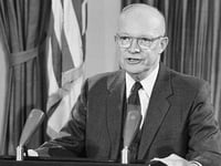 Columbia's former president Dwight Eisenhower warned the world would forget WWII horrors against Jews