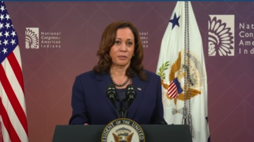 Kamala Harris screenshot from 2021 event