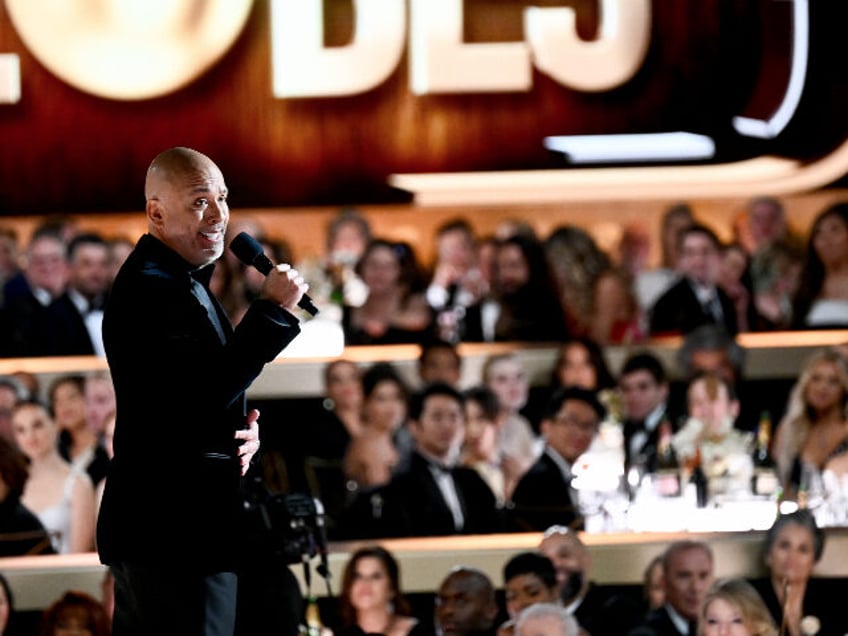 Jo Koy at the 81st Golden Globe Awards held at the Beverly Hilton Hotel on January 7, 2024 in Beverly Hills, California. (Photo by Michael Buckner/Golden Globes 2024/Golden Globes 2024 via Getty Images)