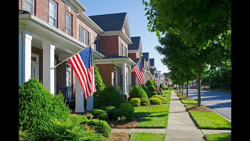 American flags