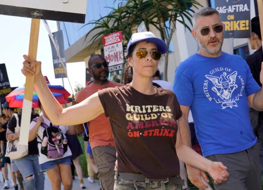 comedians energize the picket lines as hollywood actors and writers strikes enter second week